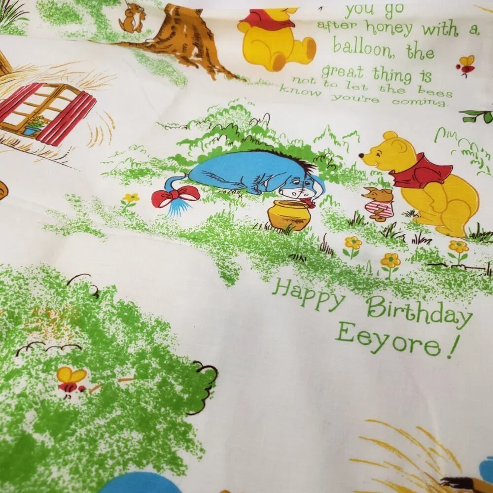 Vintage Disney Winnie the Pooh Curtain Panels